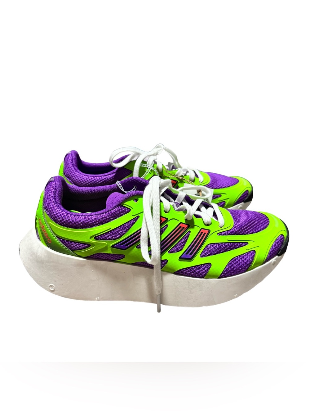 adidas Adizero Aruku Lace Up Women's 7.5 Green Purple Sneakers Athletic JP556 NW - Picture 3 of 7